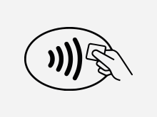Kontaktloses Bezahlen Händler Symbol für Kontaktloses Bezahlen